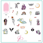 Cozy Crypt (CjSH-94) -  CJS Medium Stamping Plate